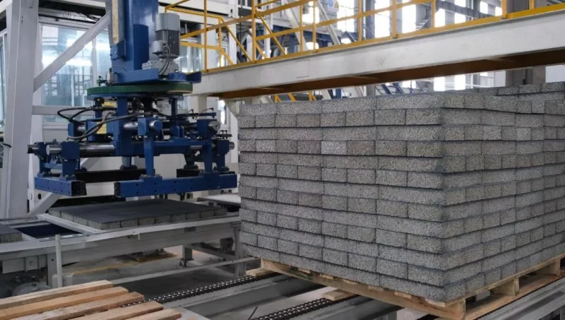 Durata e garanzia dei sistemi di pallettizzazione offline per mattoni in cemento